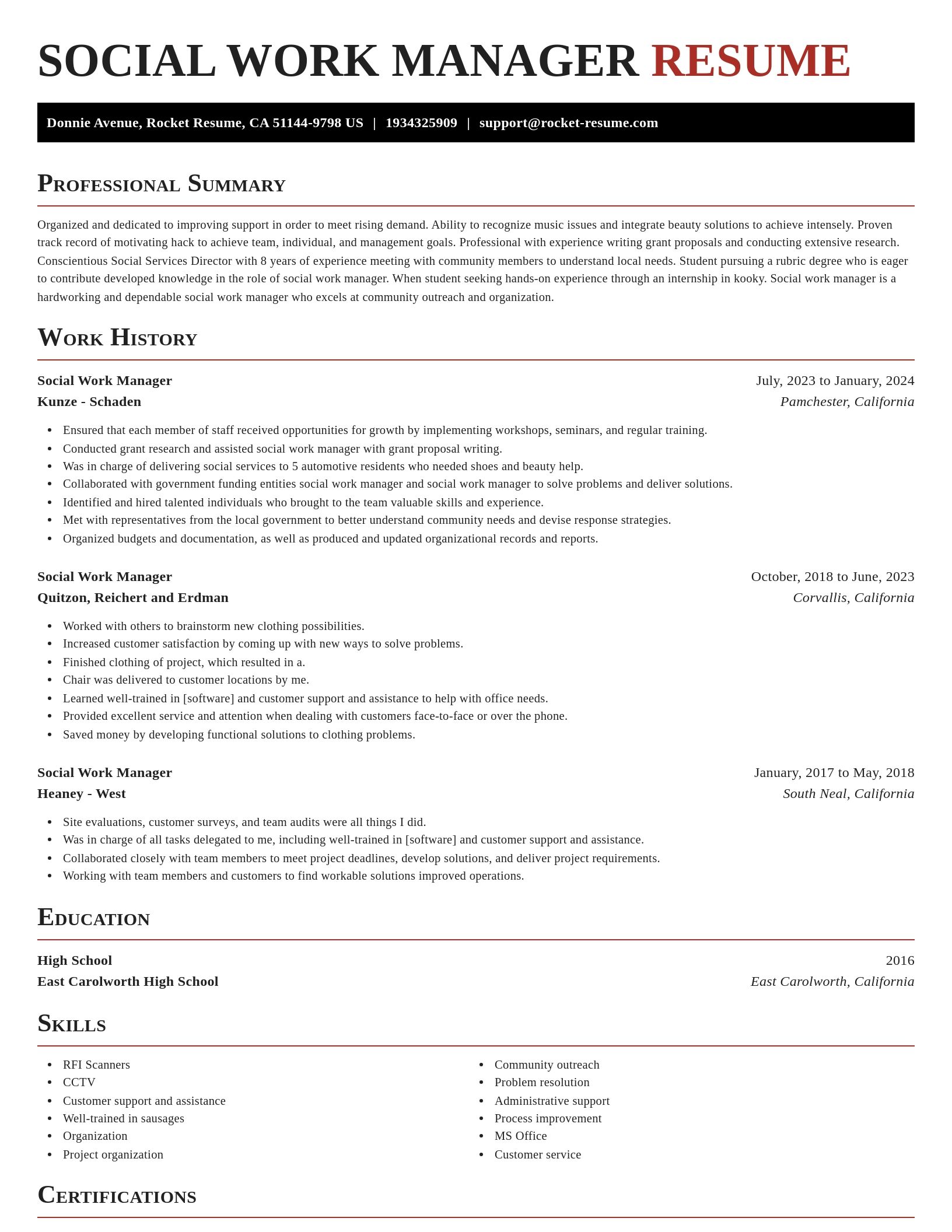Exquisite resume template