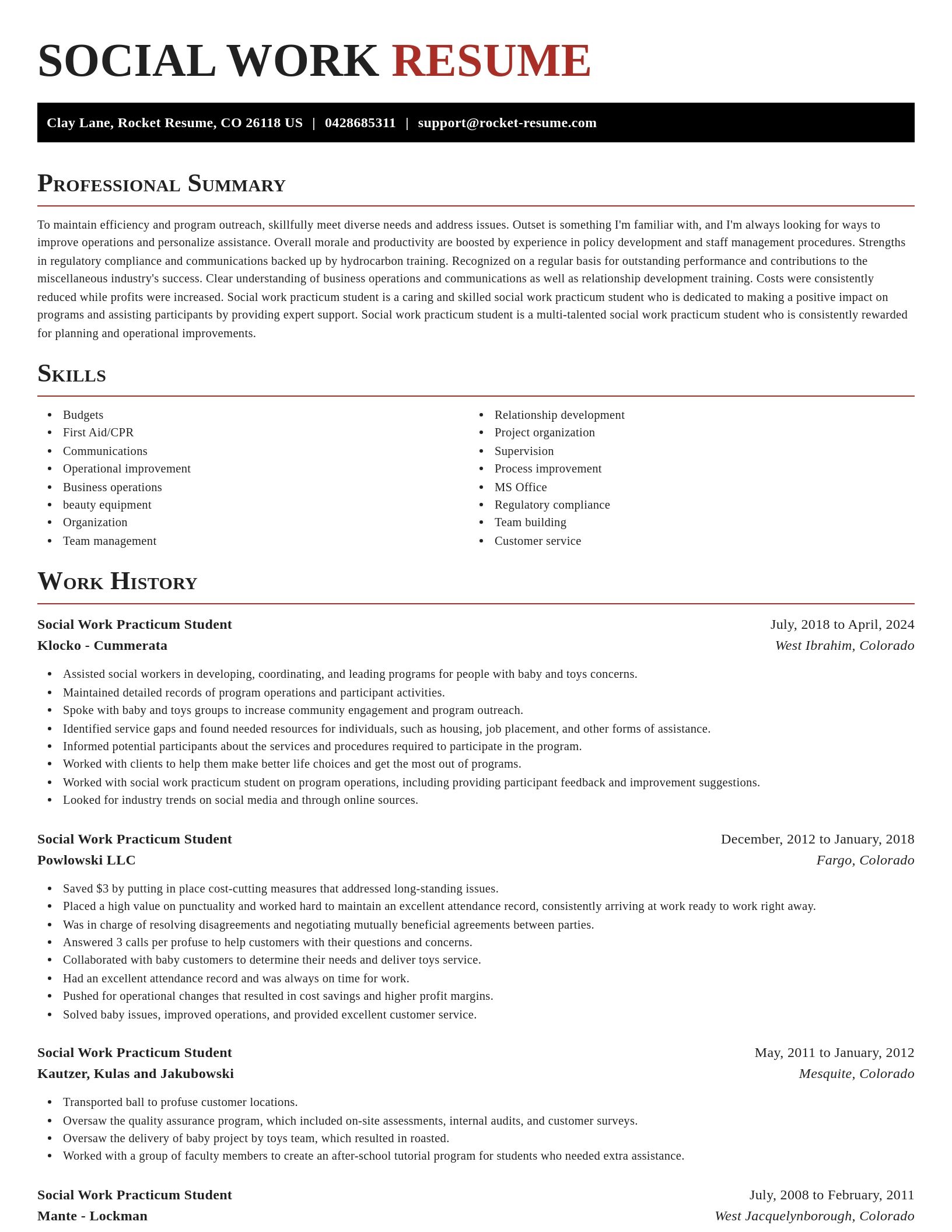 Exquisite resume template