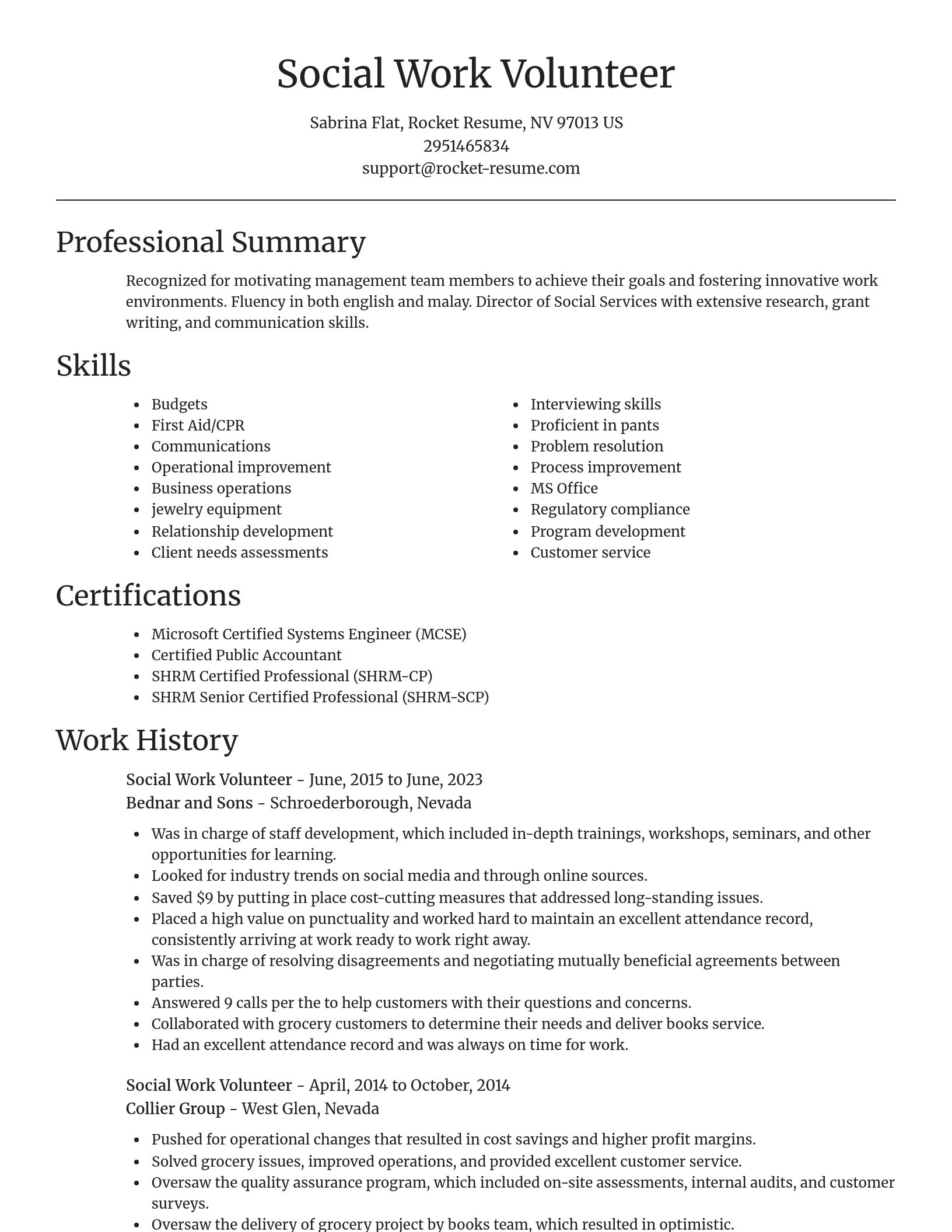 Focal Point resume template