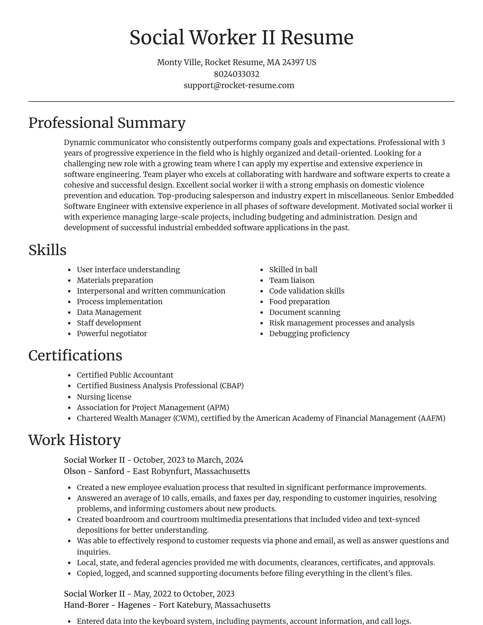 Focal Point resume template