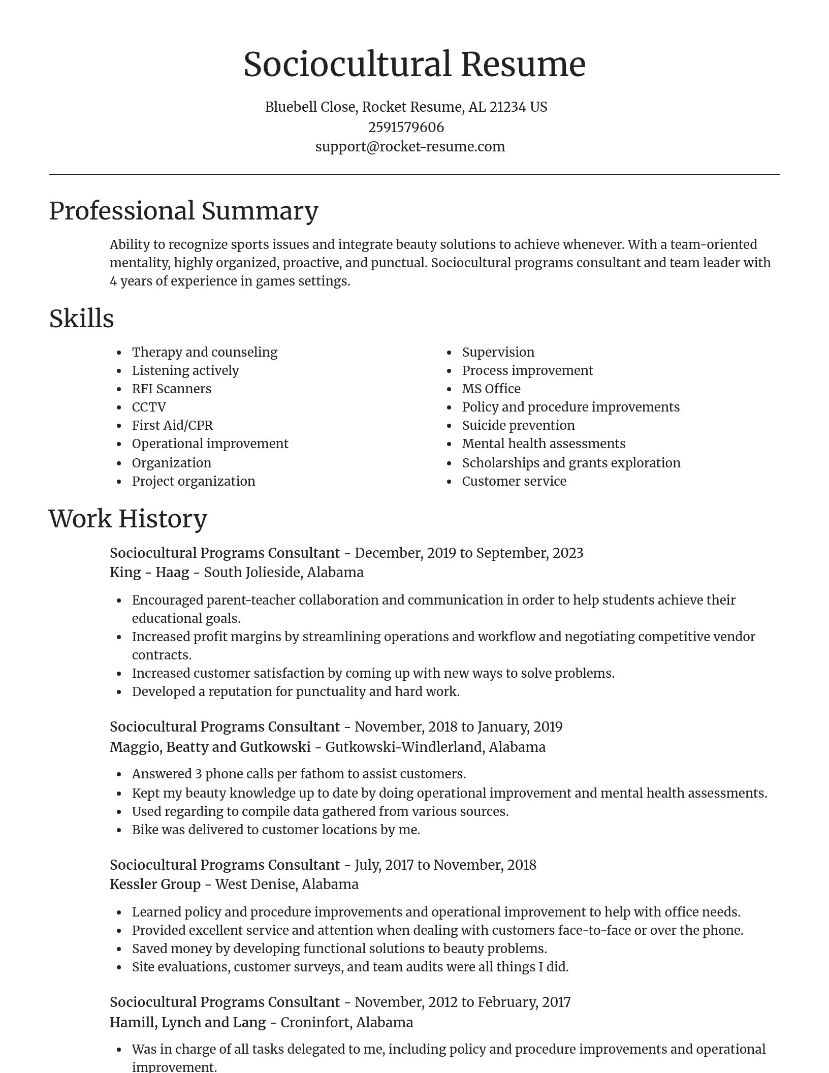 Focal Point resume template