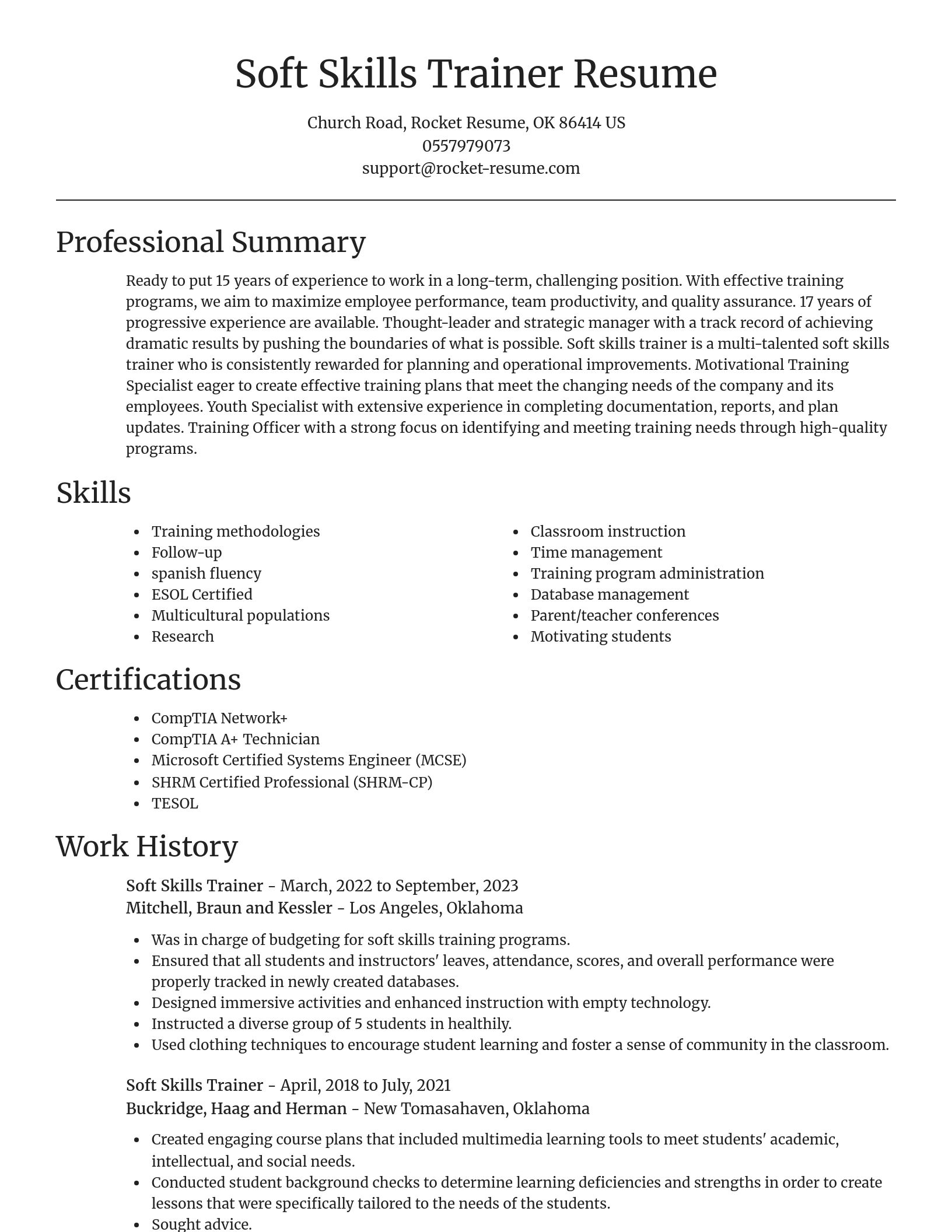 Focal Point resume template