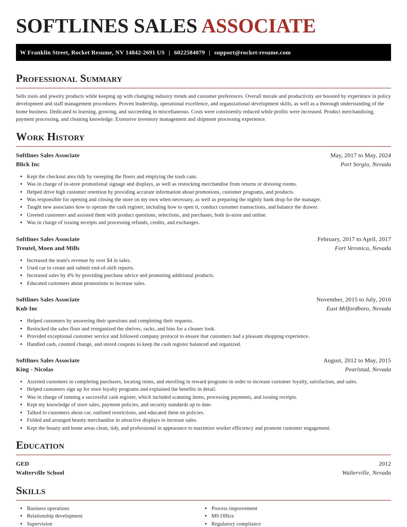 Exquisite resume template