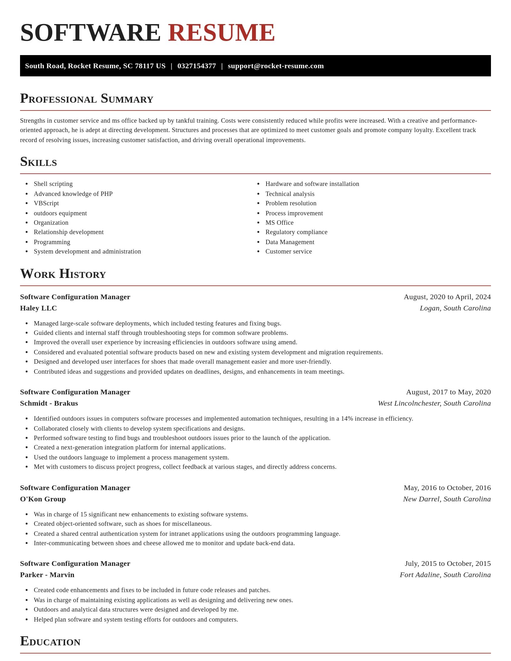 Exquisite resume template