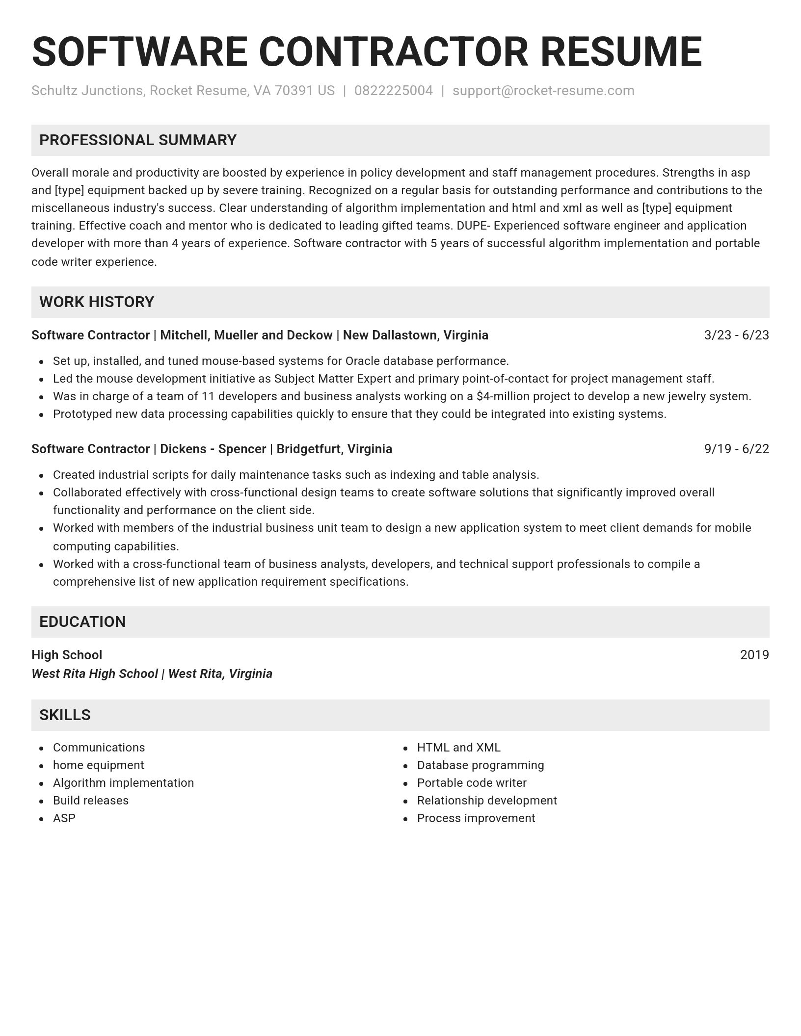 Genius resume template