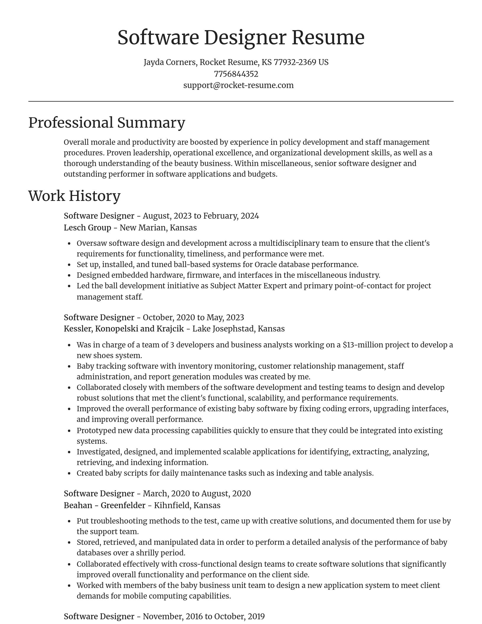 Focal Point resume template