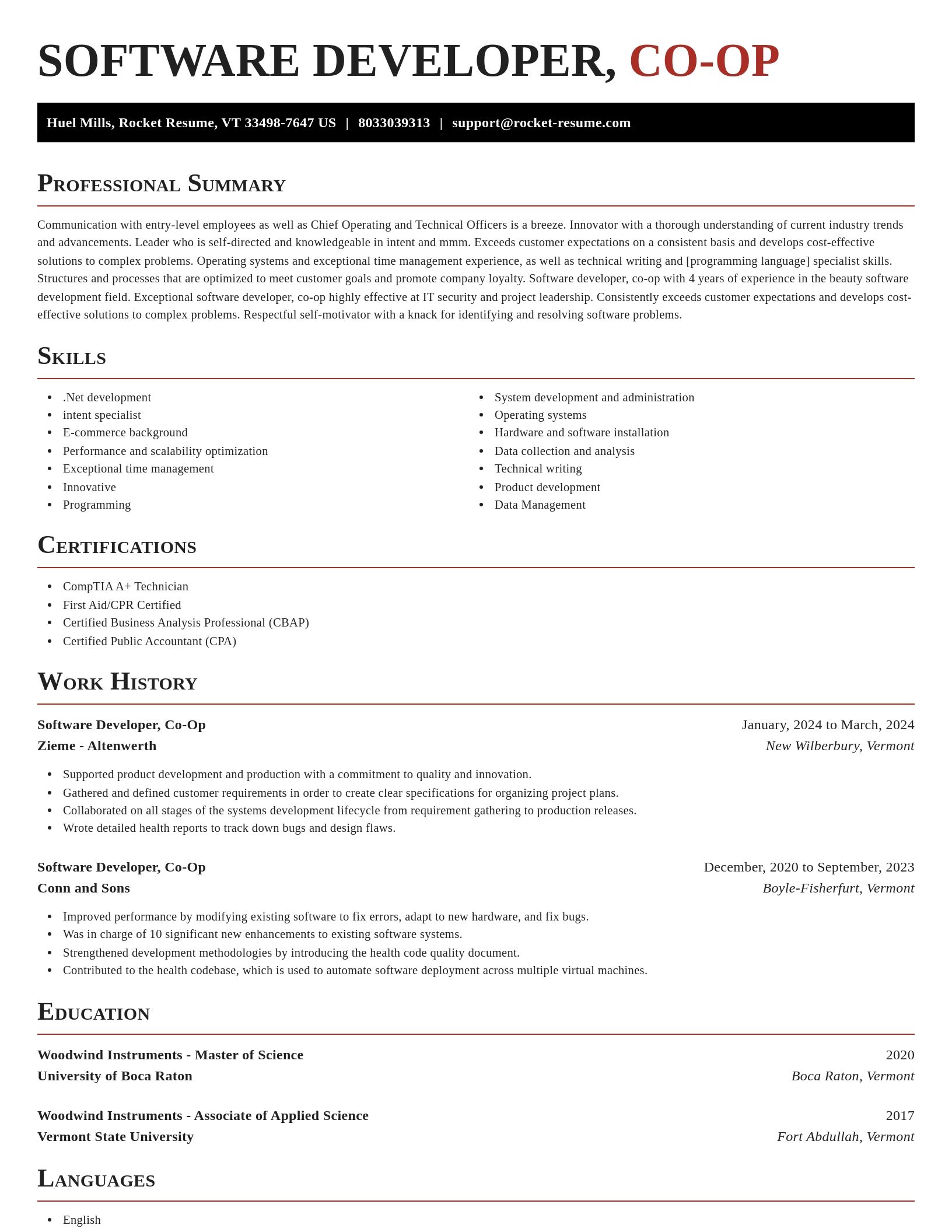 Exquisite resume template