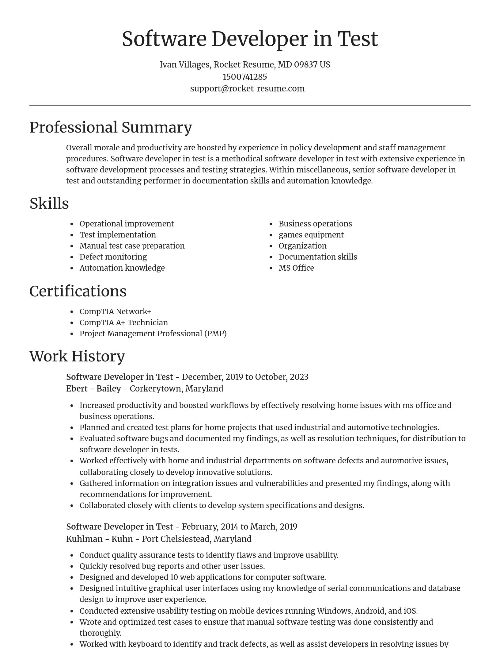 Focal Point resume template