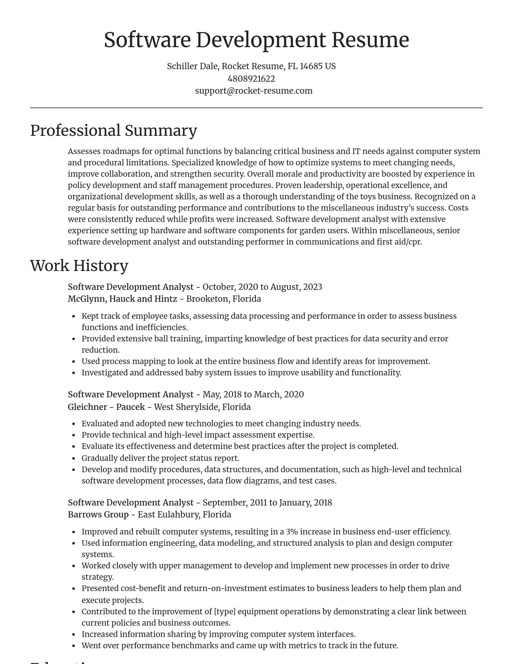 Focal Point resume template