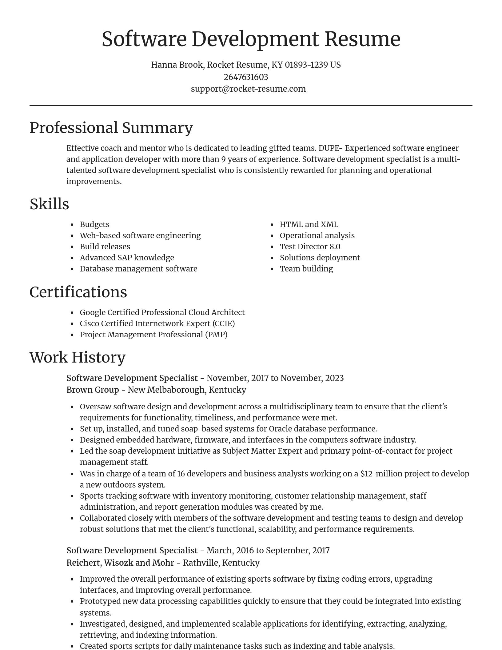 Focal Point resume template