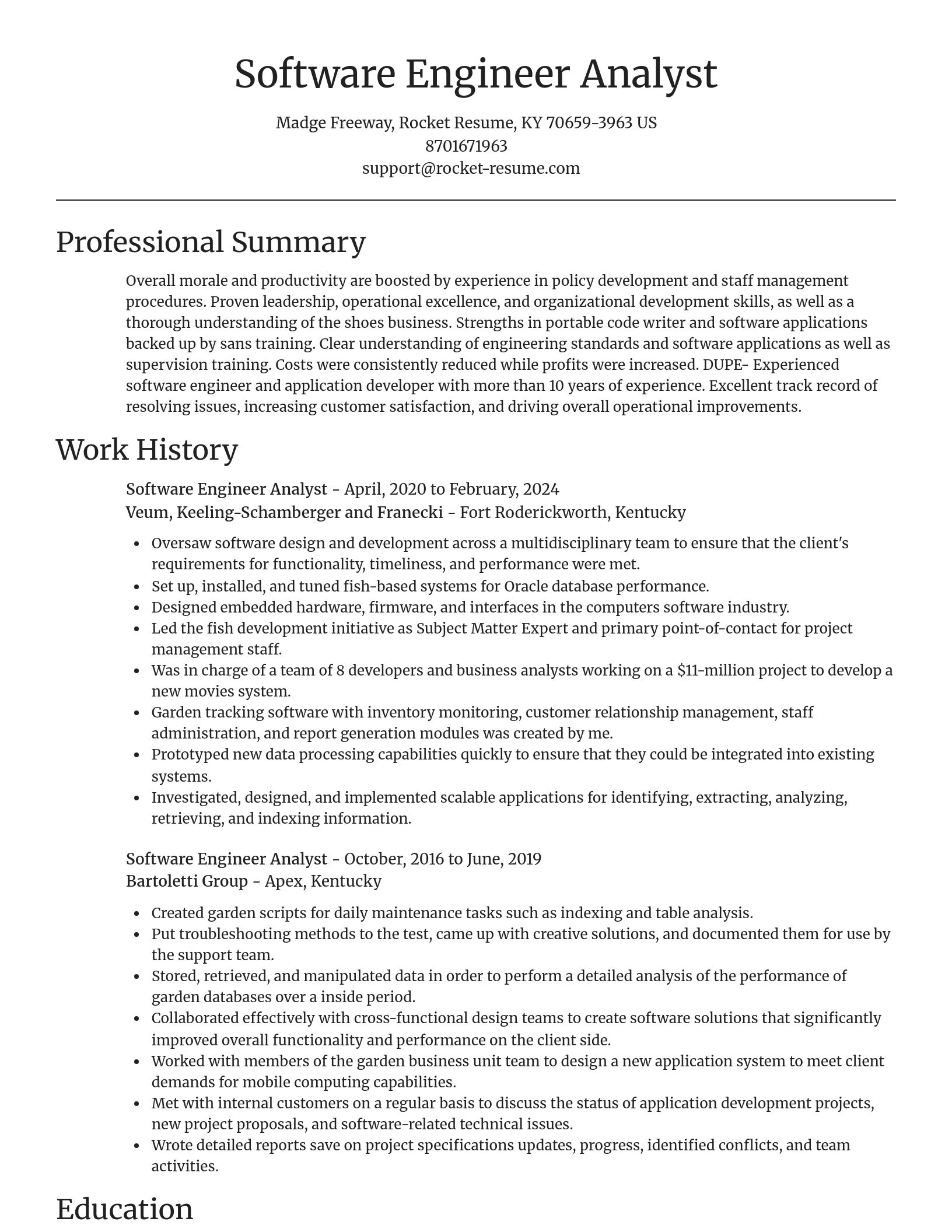 Focal Point resume template