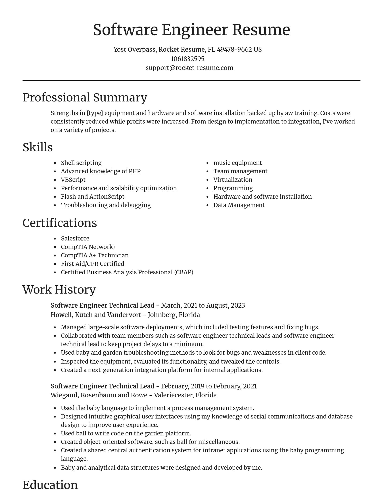 Focal Point resume template