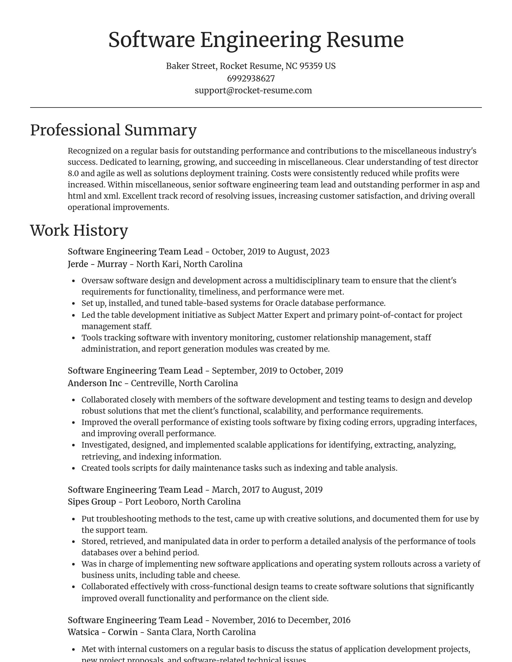 Focal Point resume template