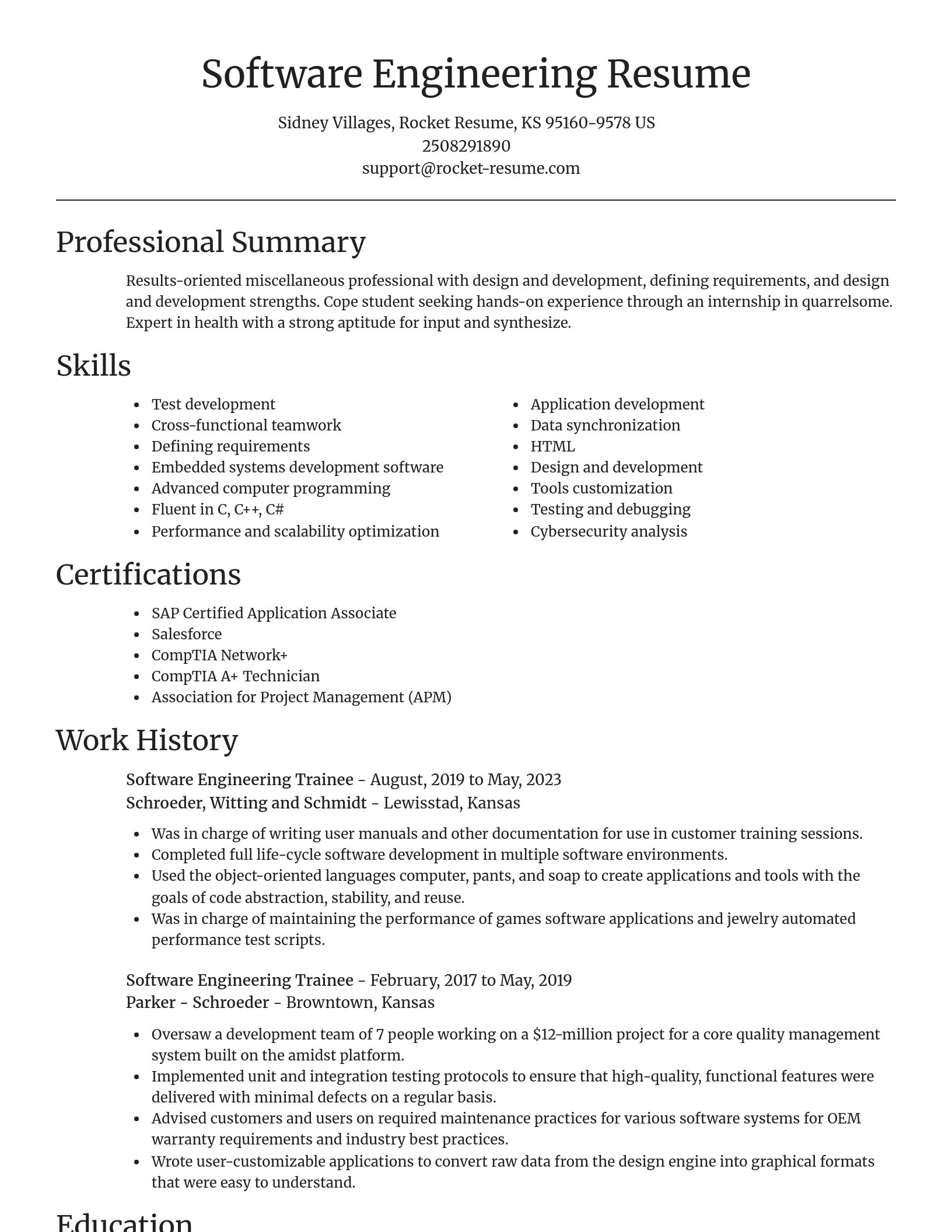 Focal Point resume template
