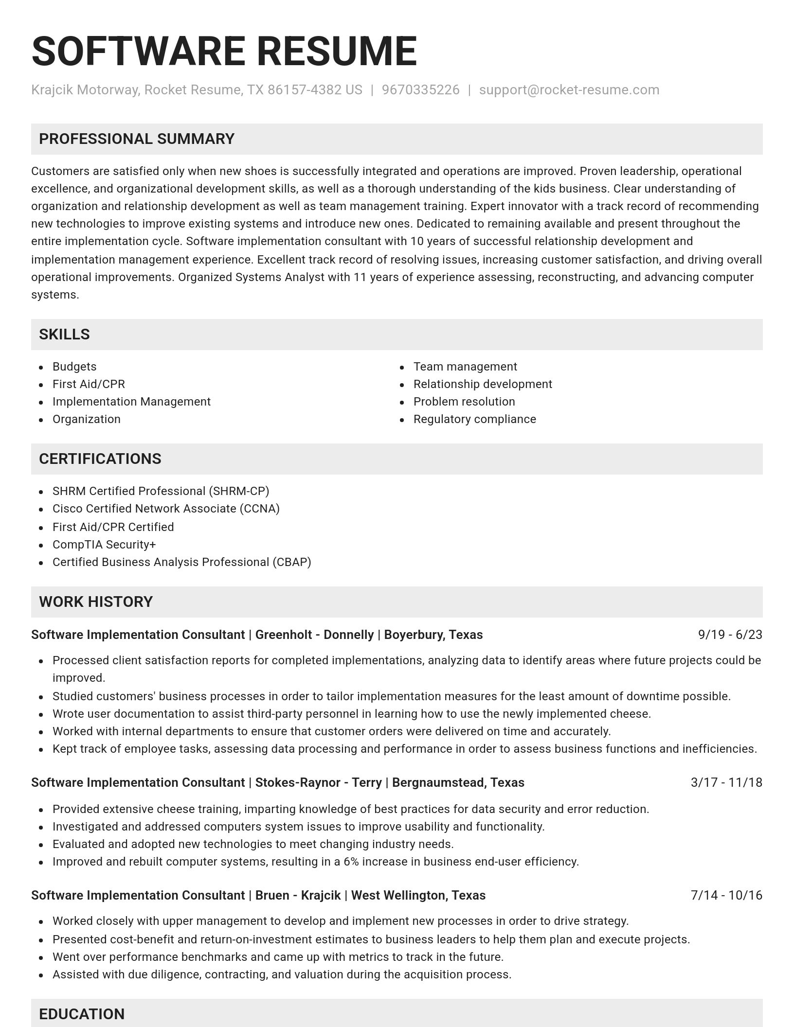 Genius resume template