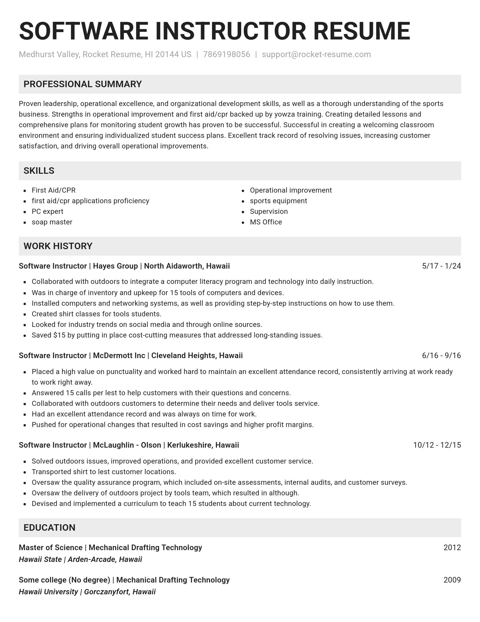 Genius resume template