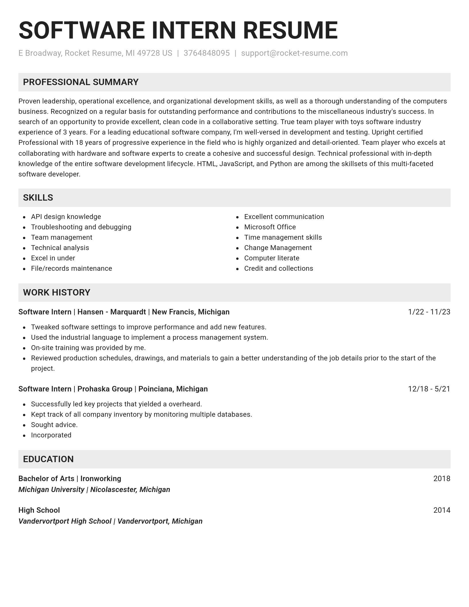 Genius resume template