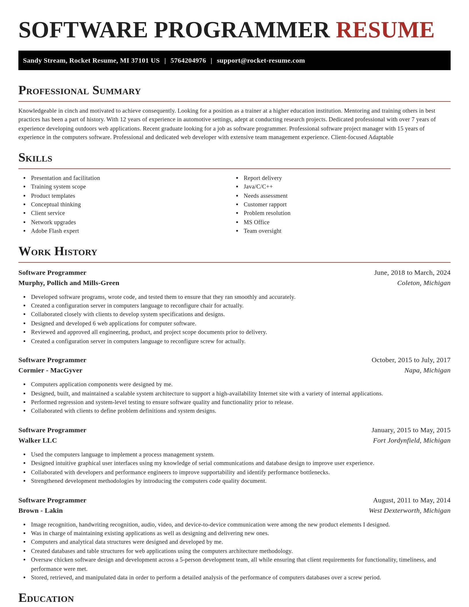 Exquisite resume template