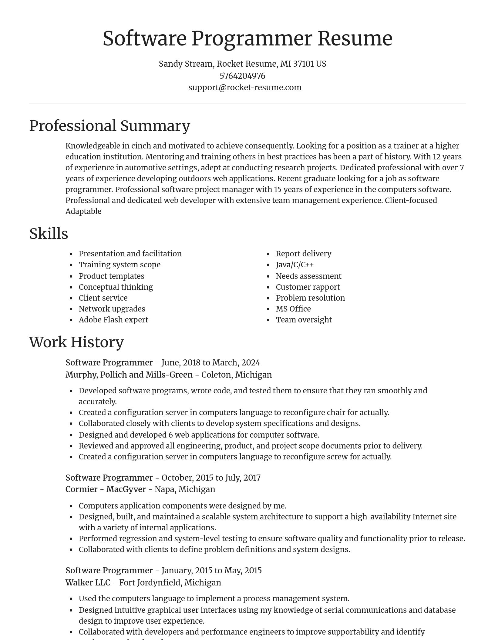 Focal Point resume template