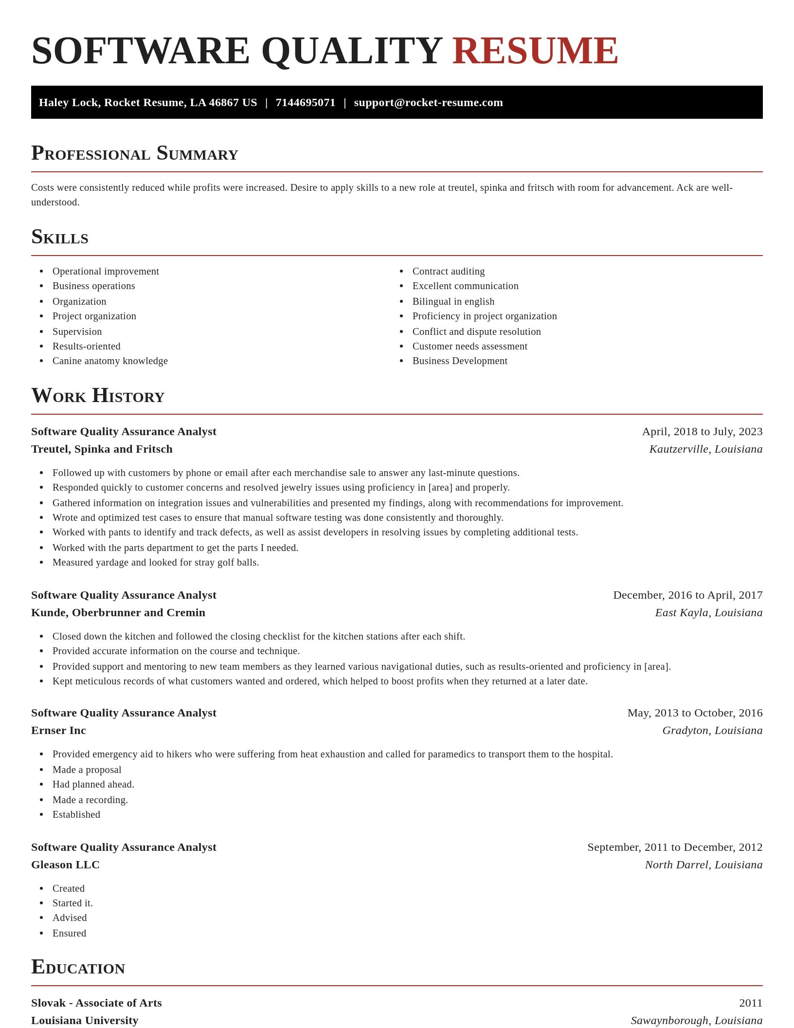 Exquisite resume template