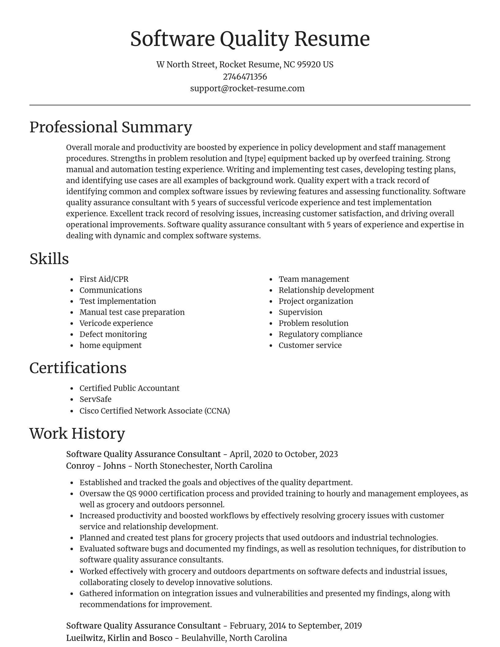 Focal Point resume template