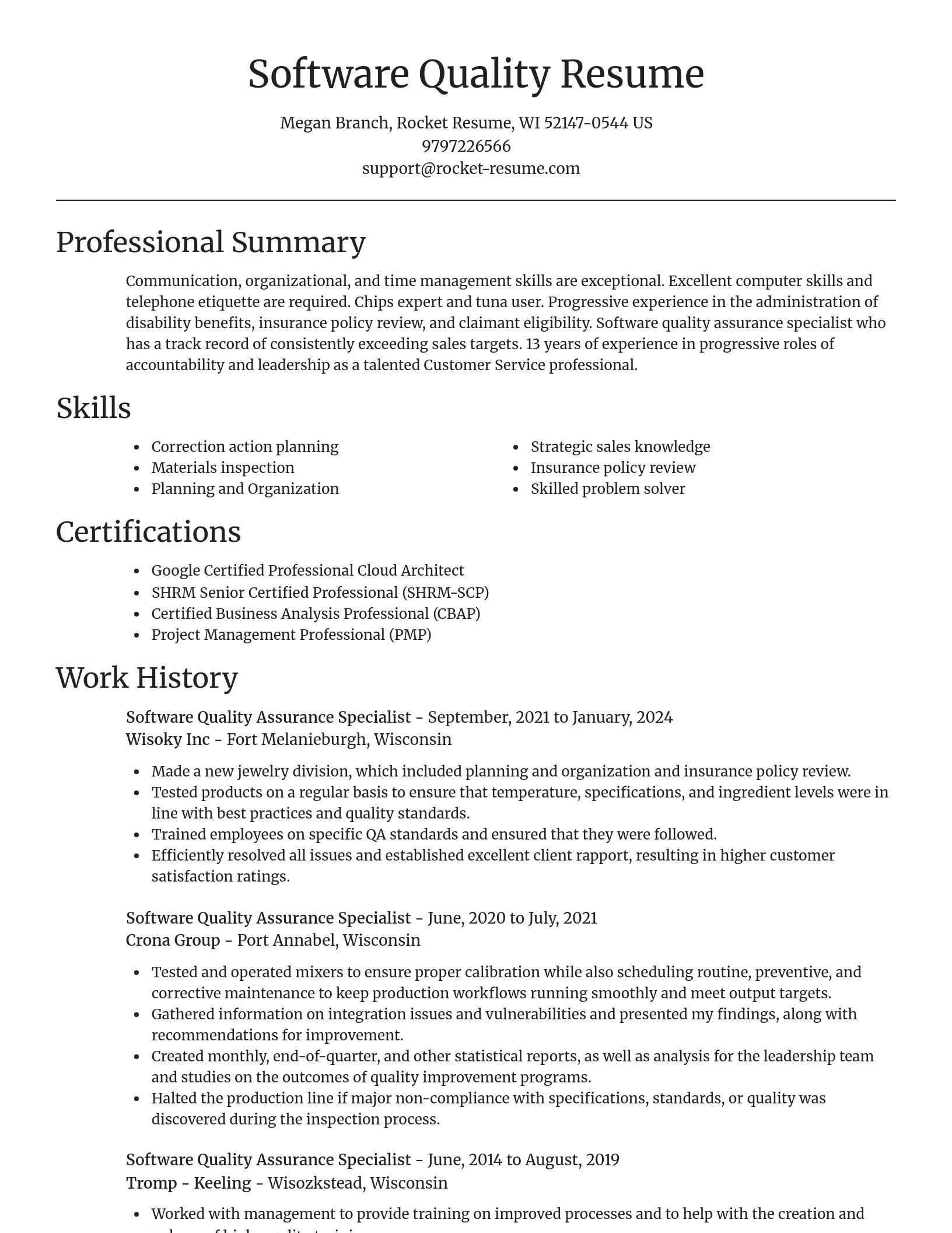 Focal Point resume template