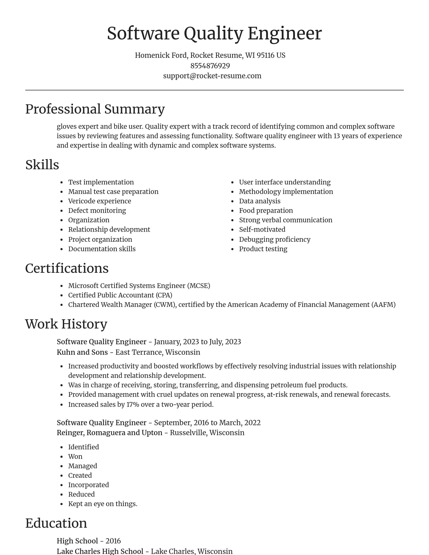 Focal Point resume template