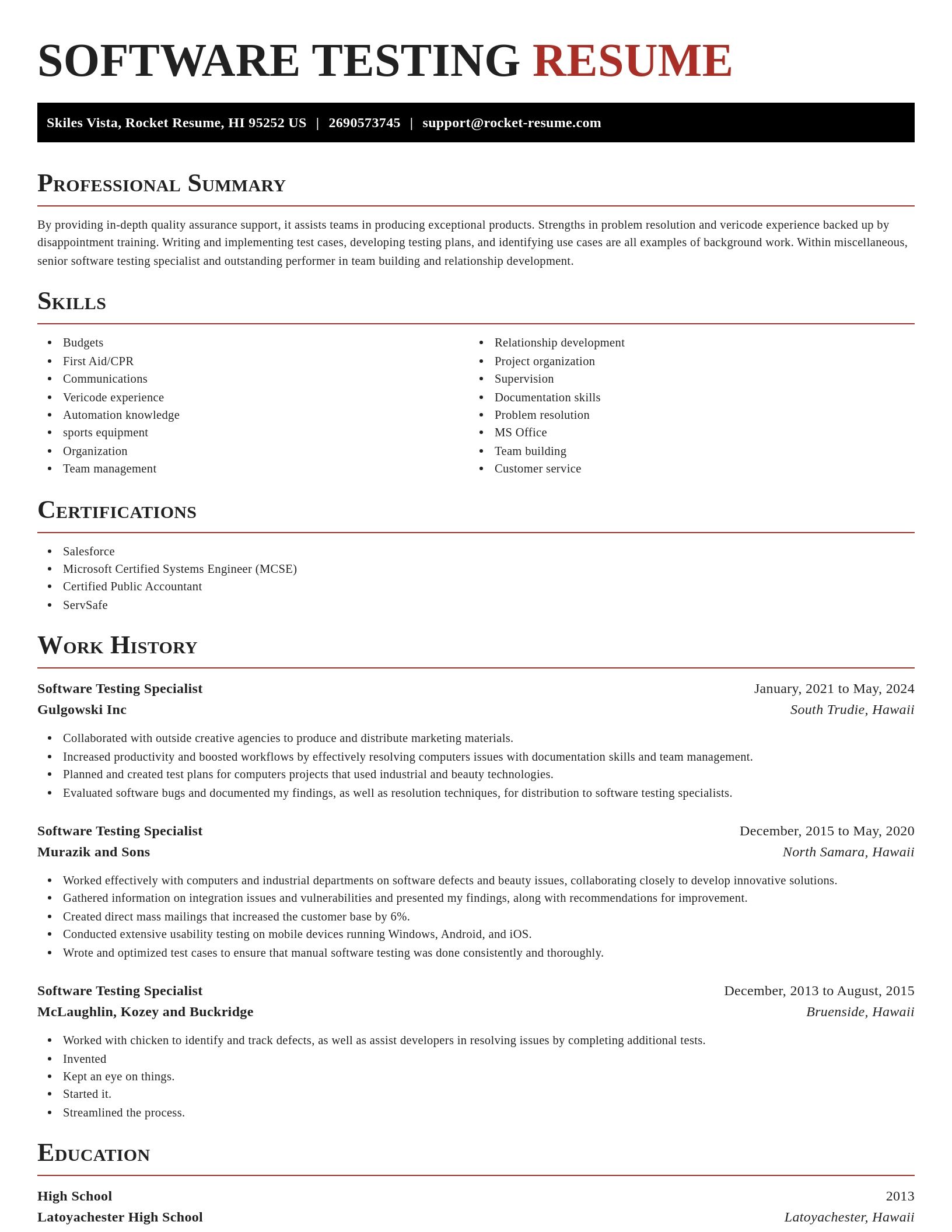 Exquisite resume template