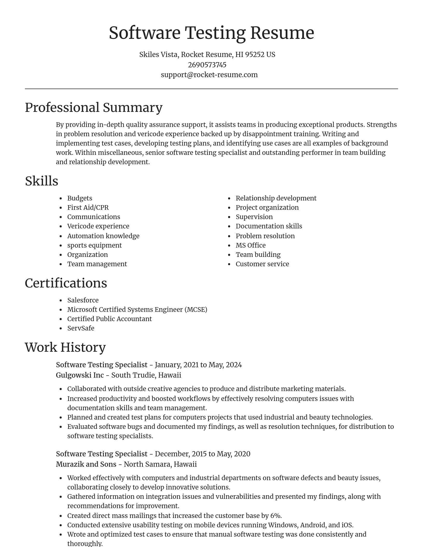 Focal Point resume template