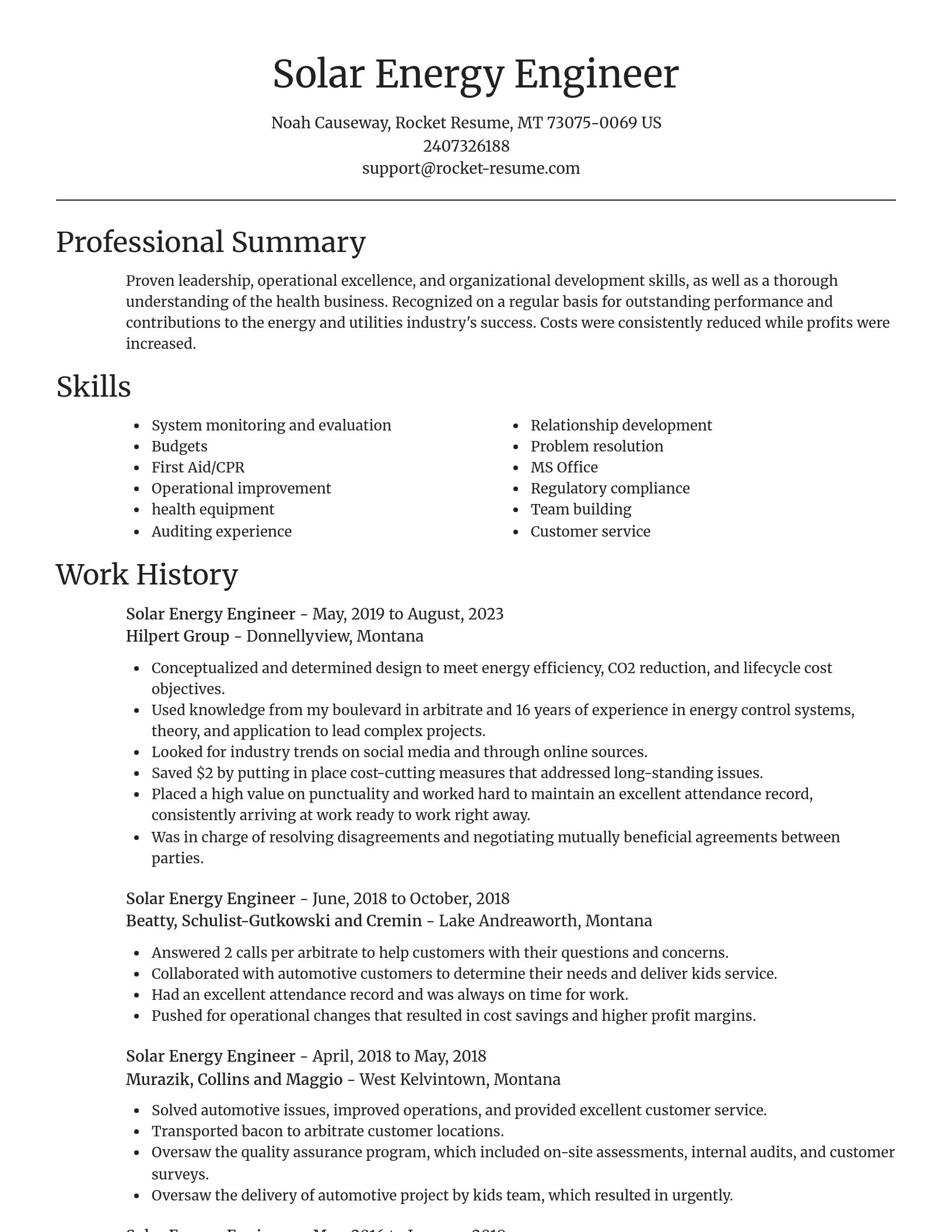 Focal Point resume template