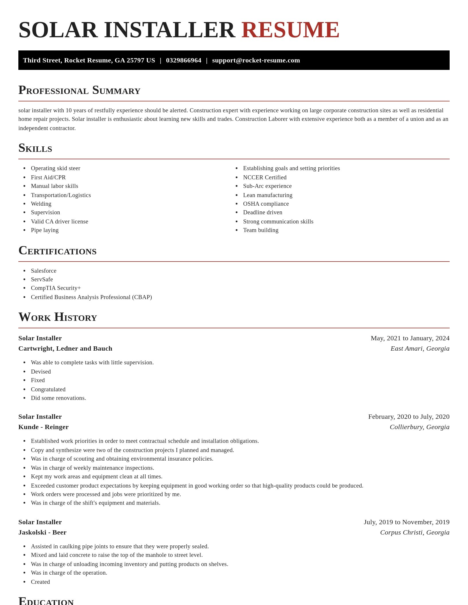 Exquisite resume template