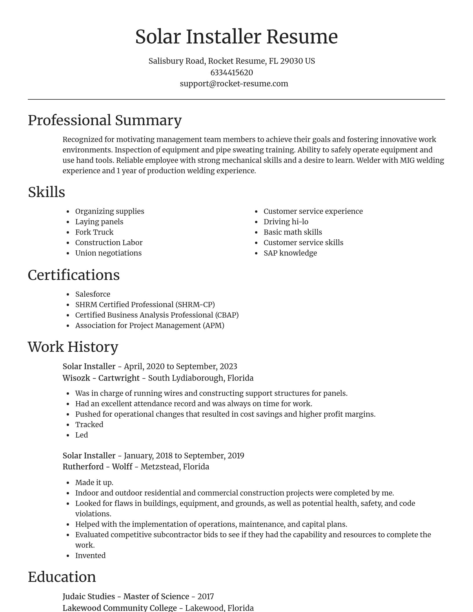 Focal Point resume template