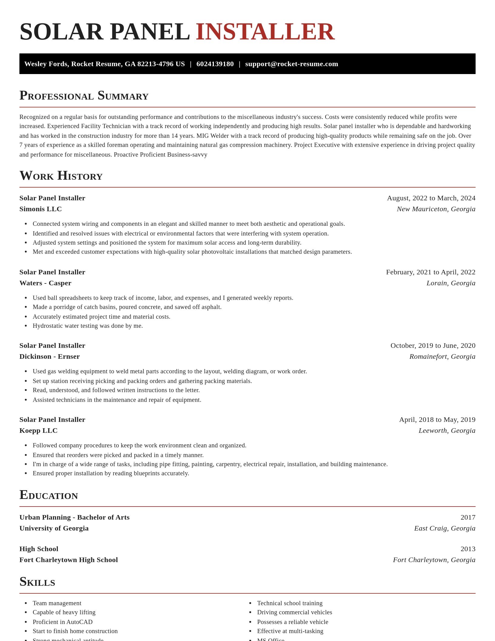 Exquisite resume template