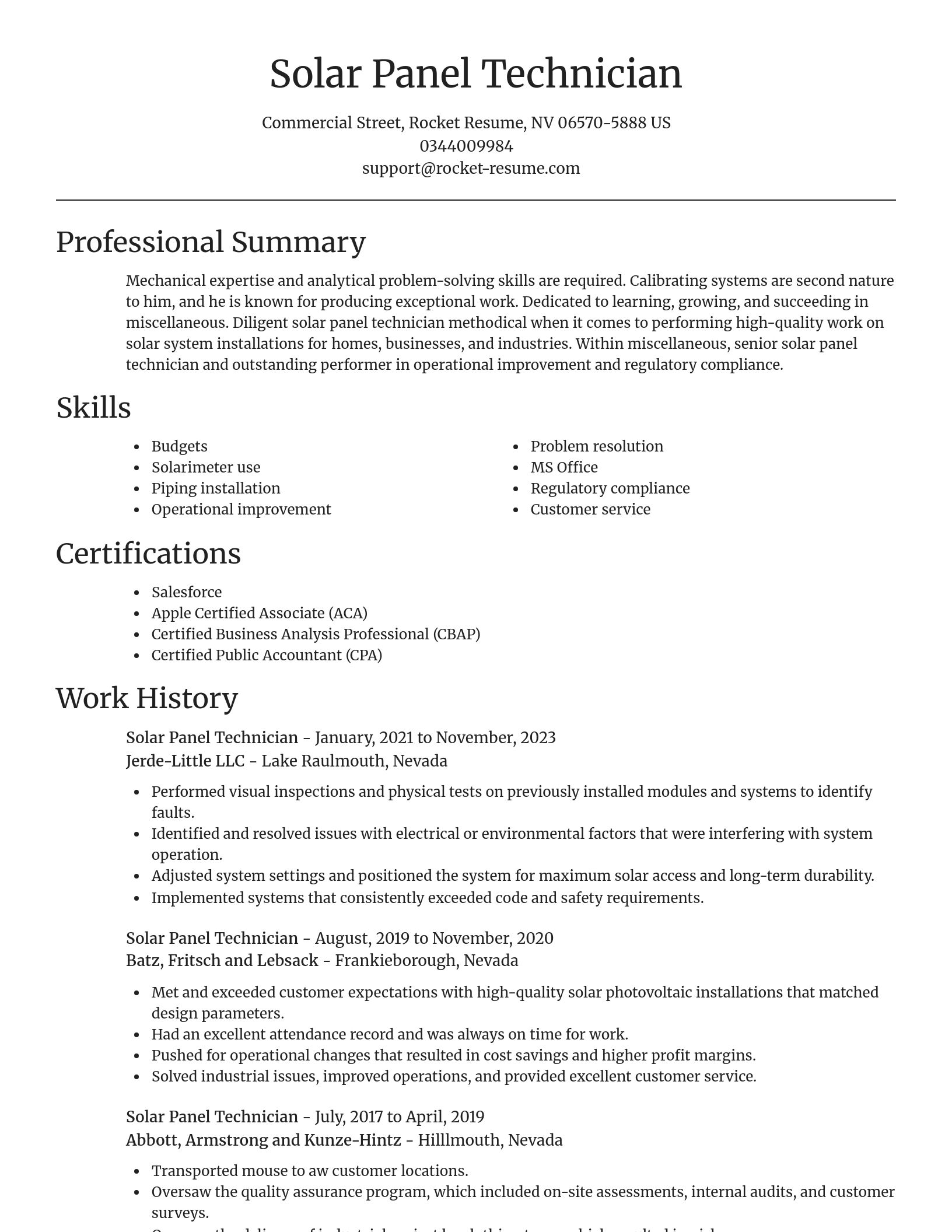 Focal Point resume template