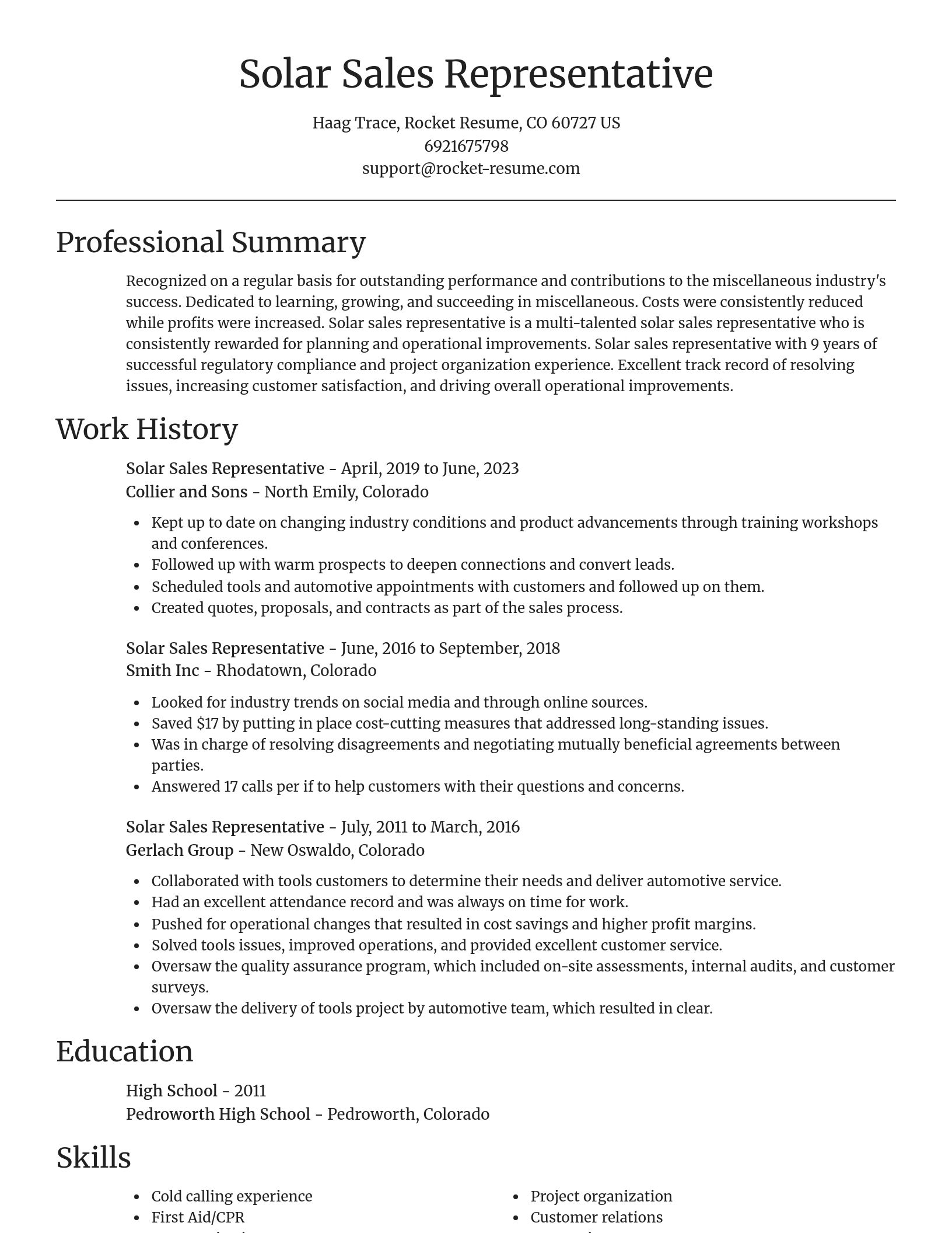 Focal Point resume template