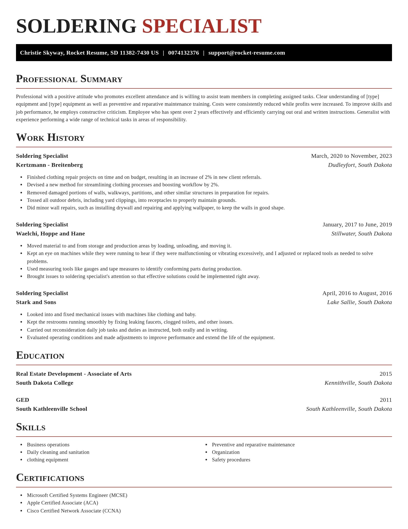 Exquisite resume template