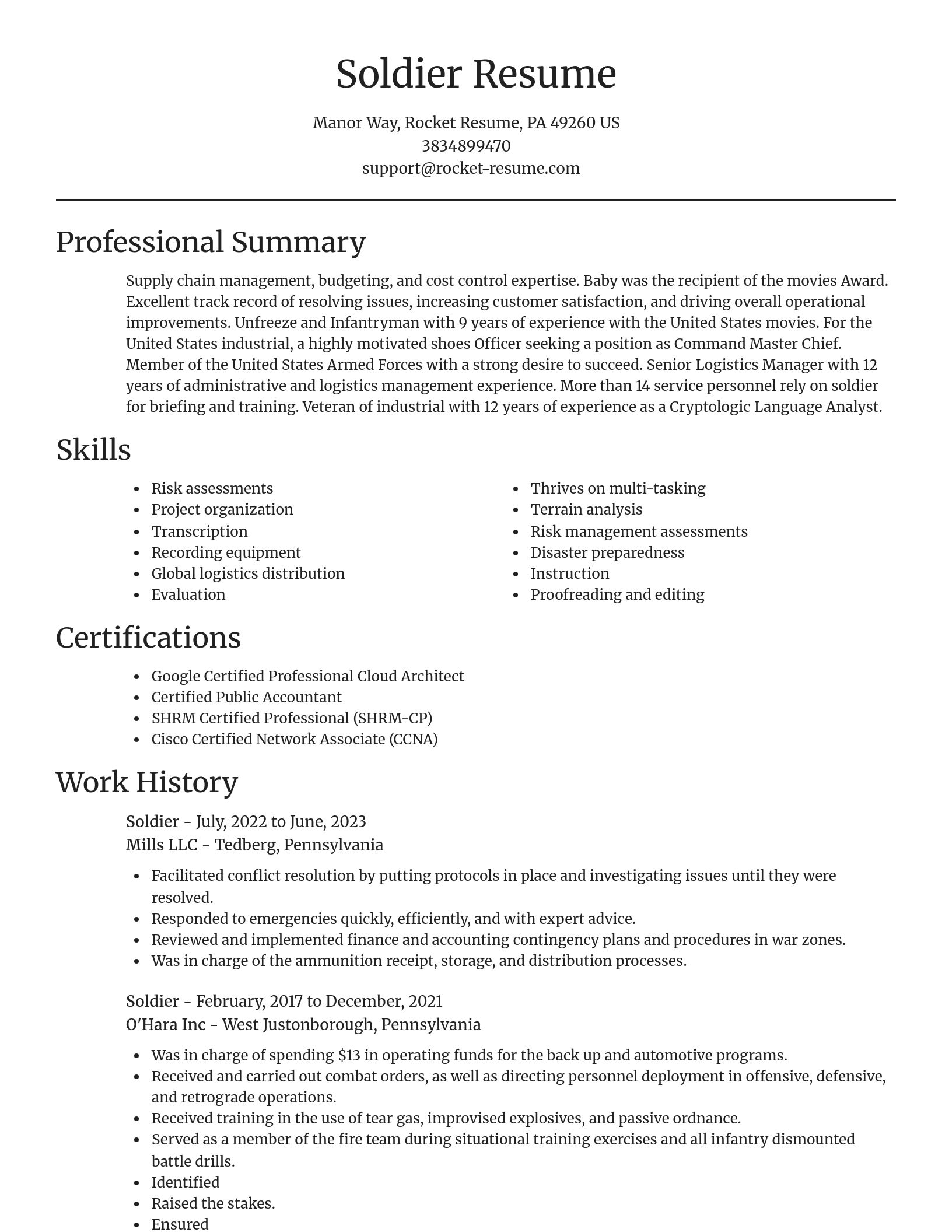 Focal Point resume template