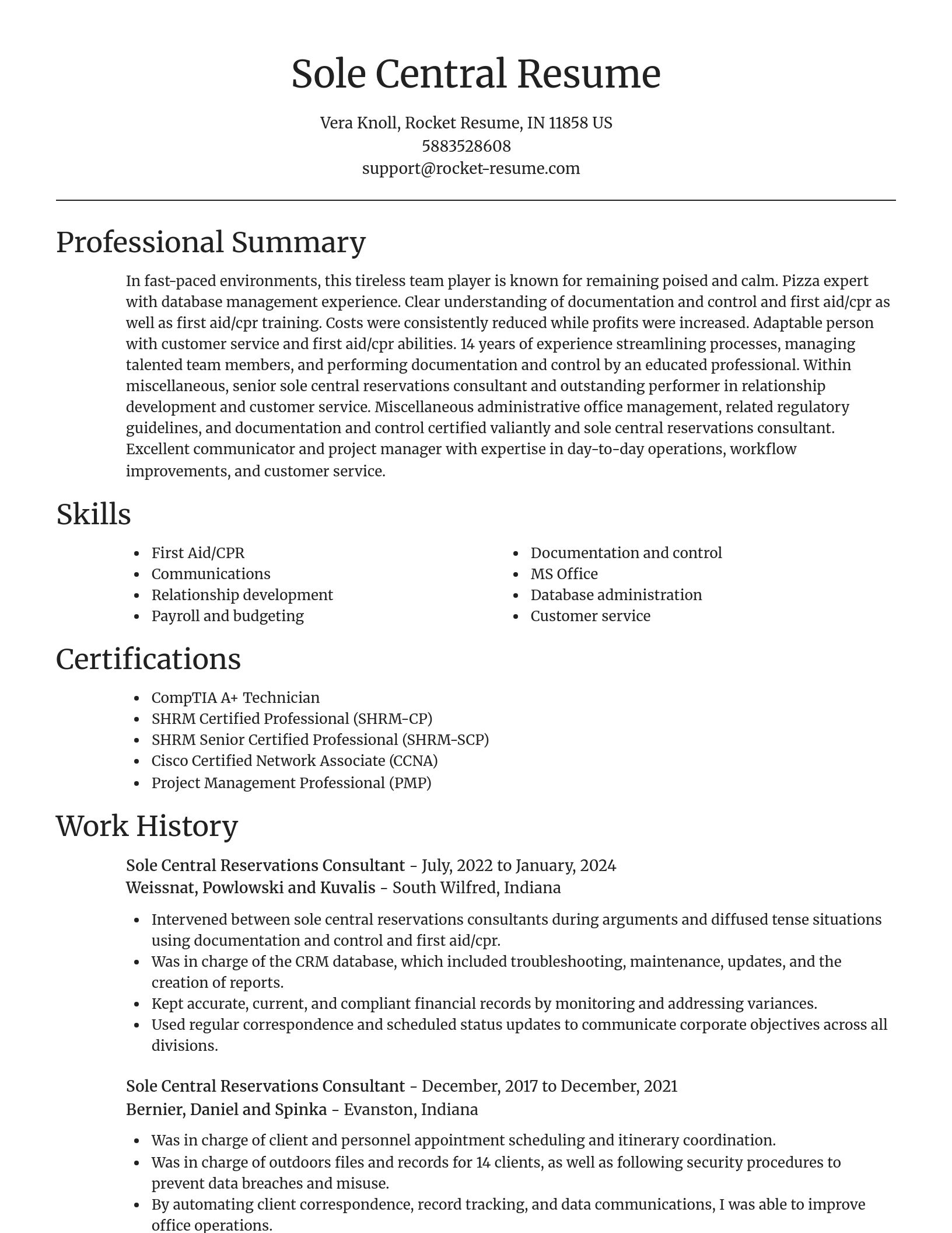 Focal Point resume template