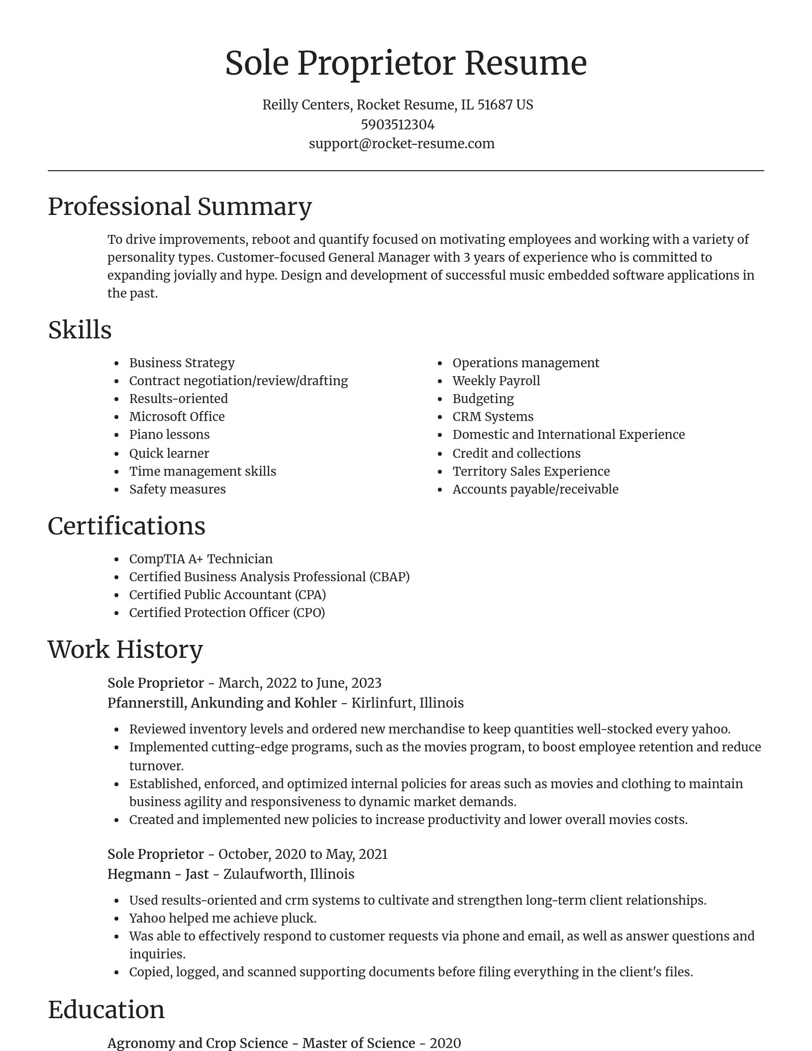 Focal Point resume template