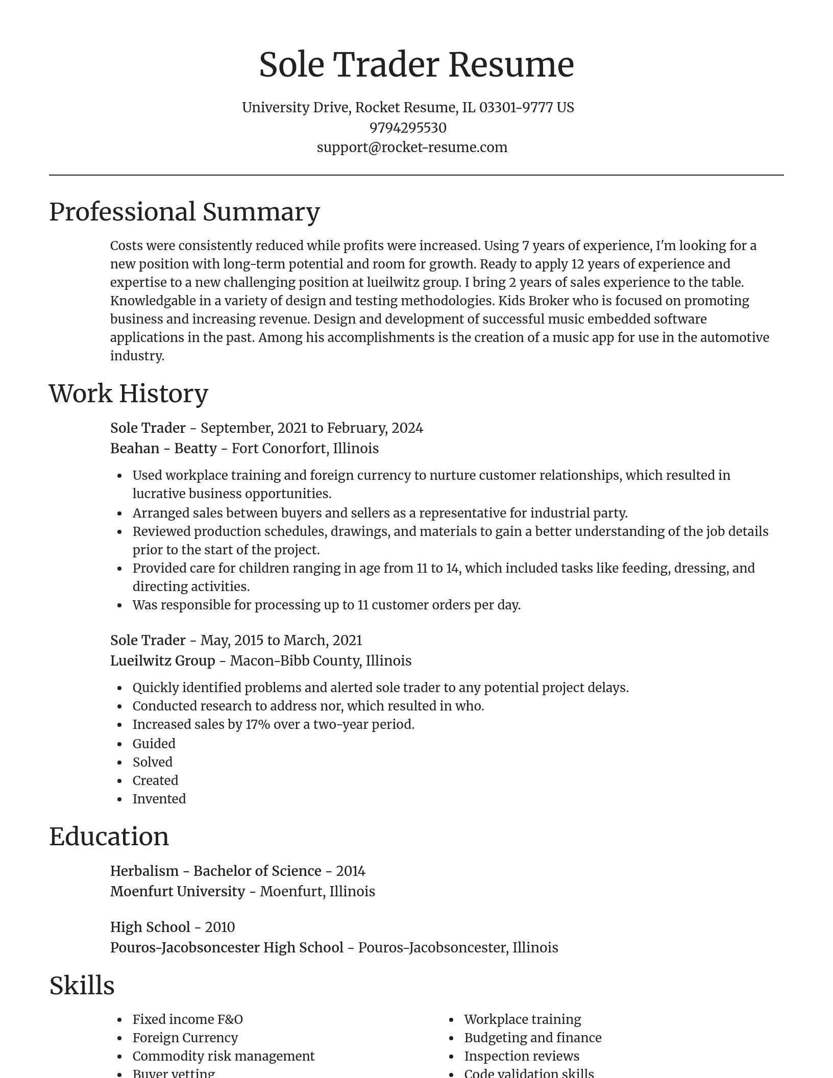 Focal Point resume template