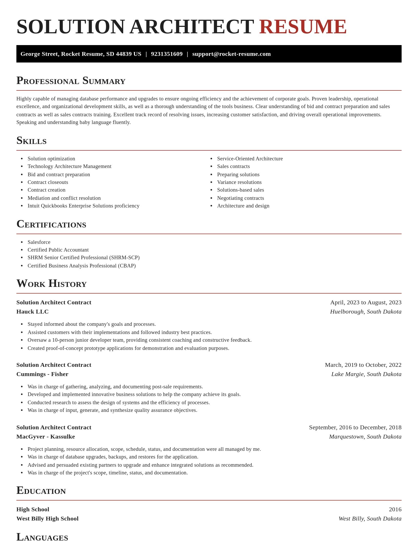 Exquisite resume template