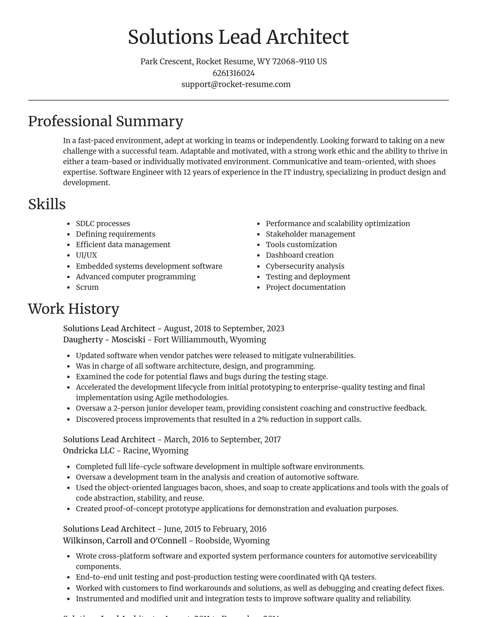 Focal Point resume template