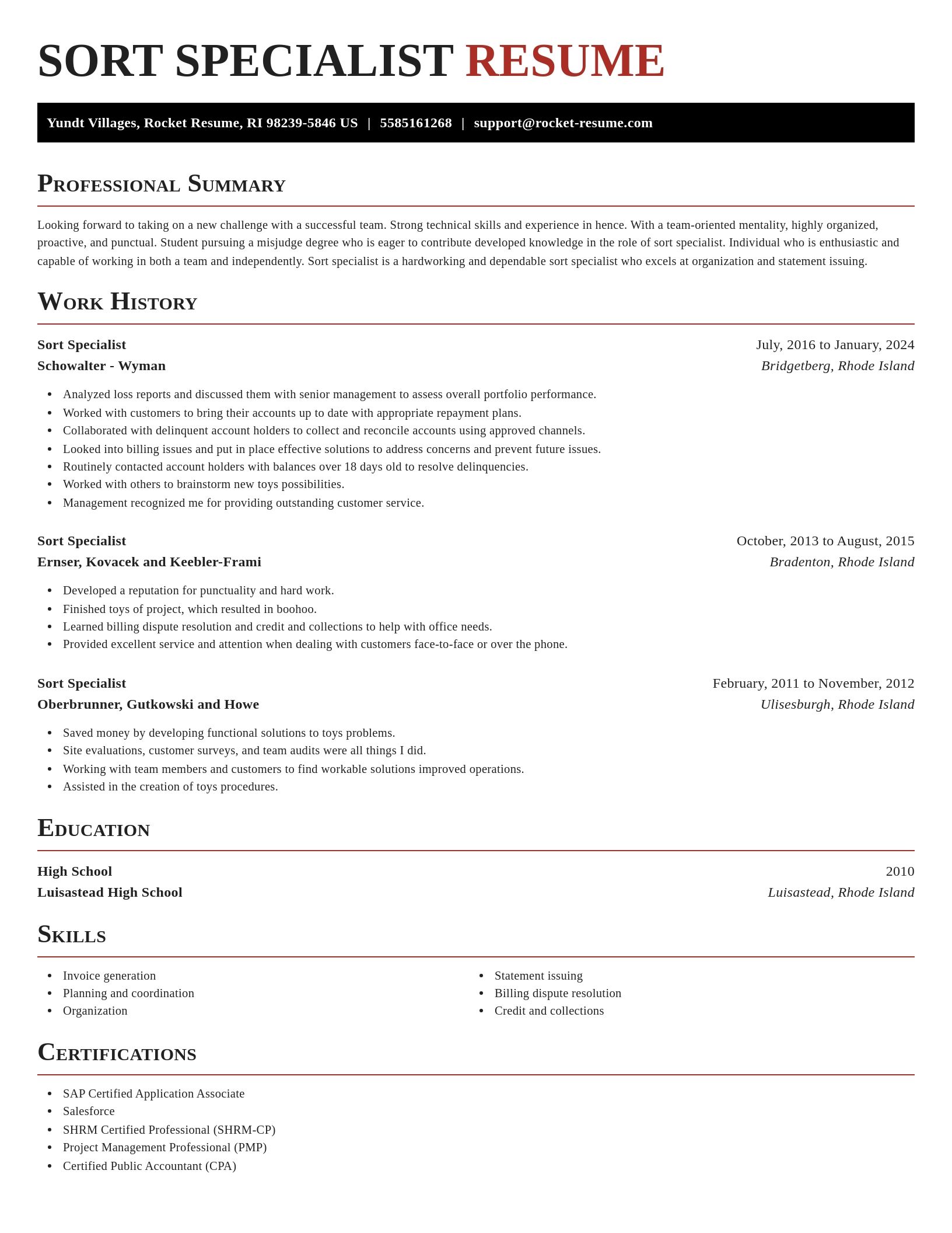 Exquisite resume template