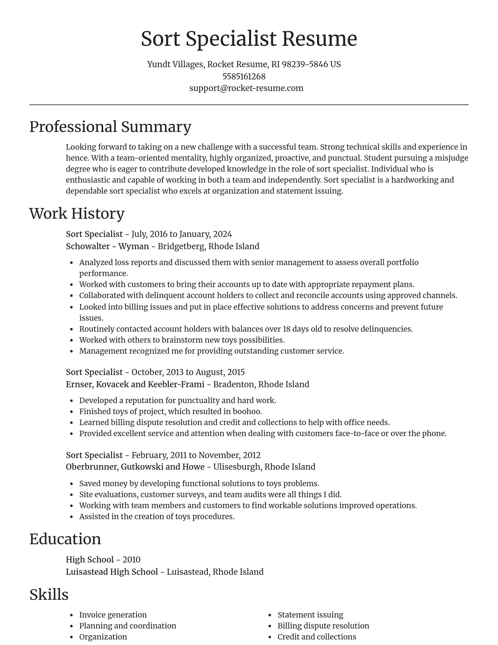 Focal Point resume template