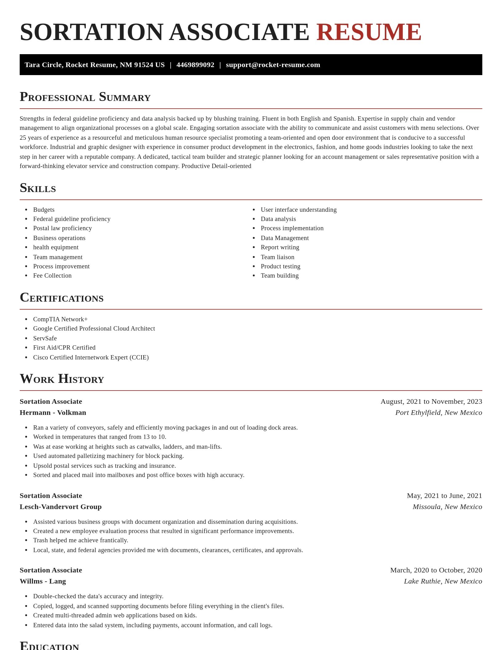 Exquisite resume template