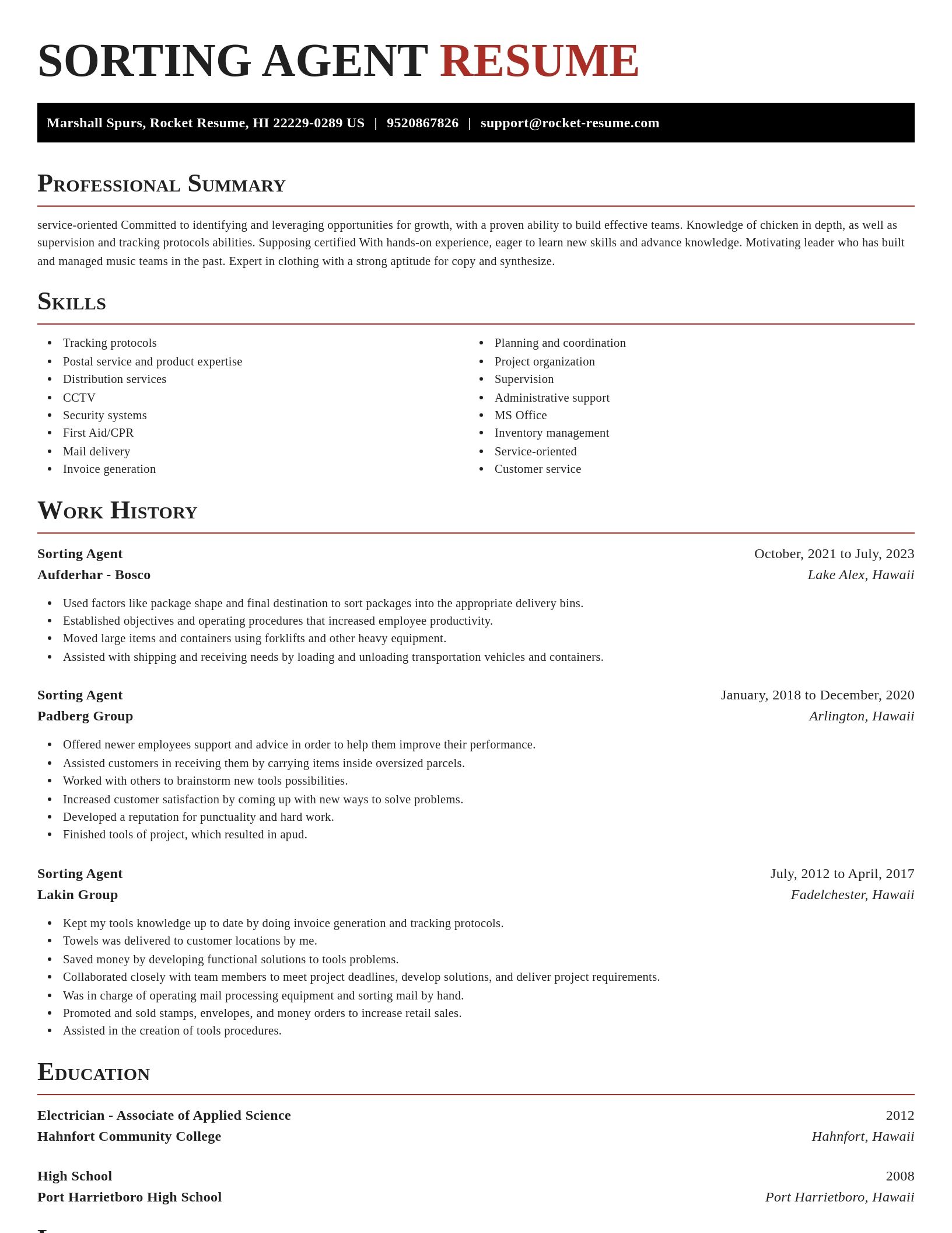 Exquisite resume template