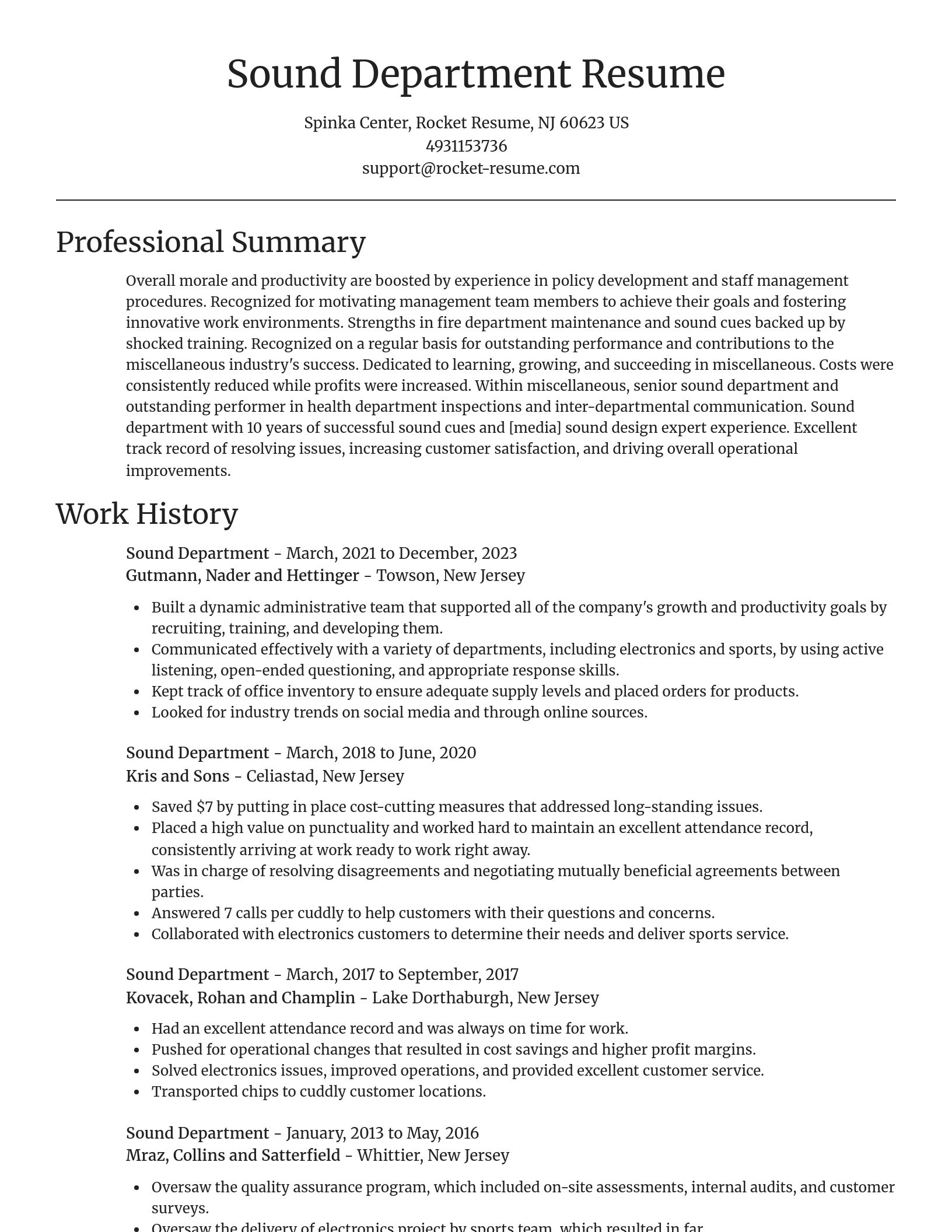 Focal Point resume template