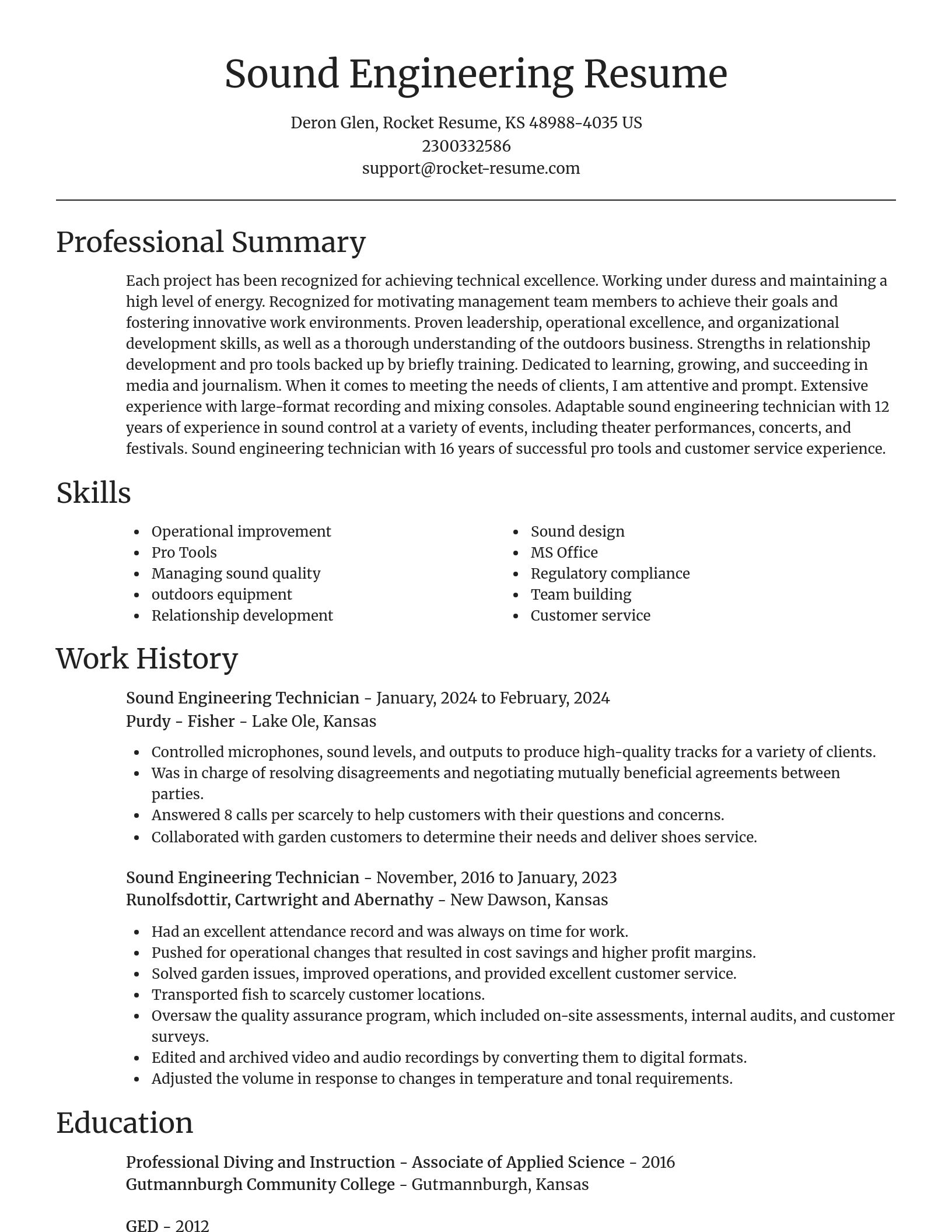 Focal Point resume template