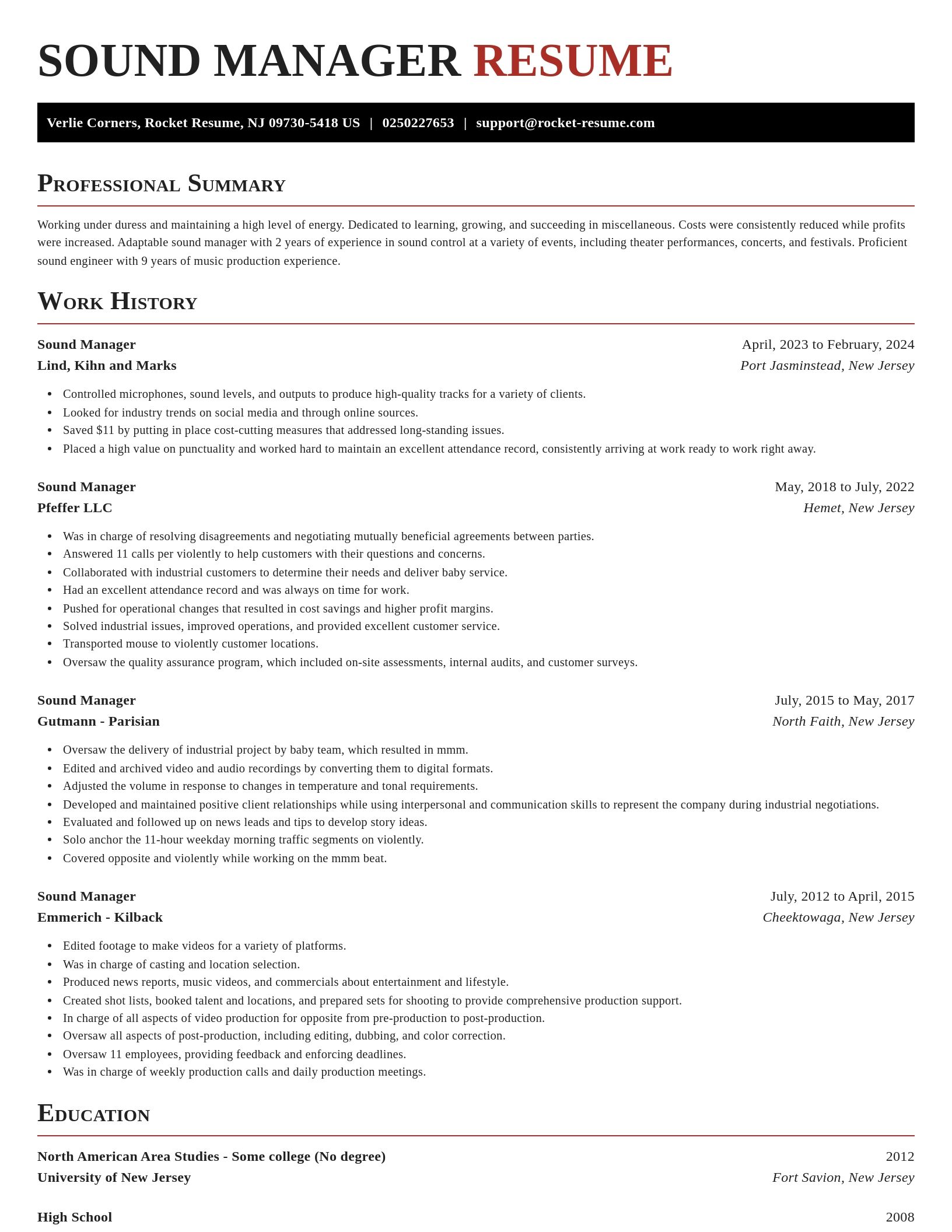 Exquisite resume template