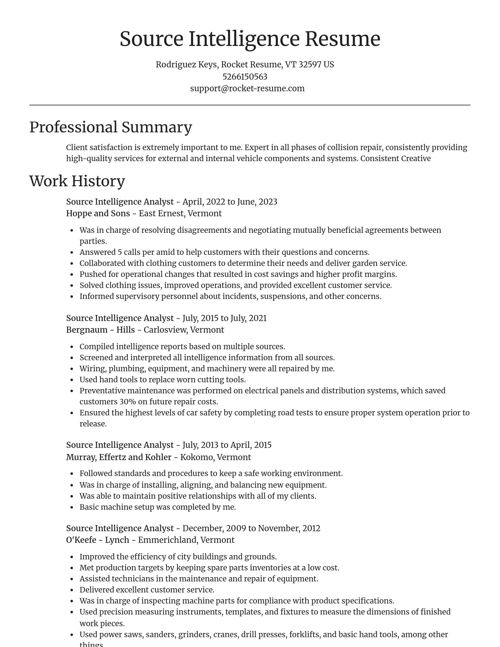 Focal Point resume template